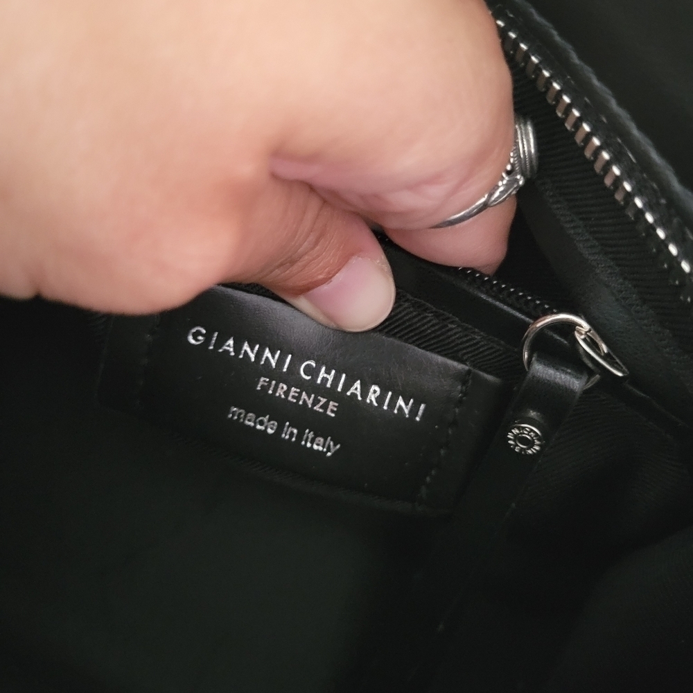 Gianni Chiarini Miss Marcella Mini Tweed Plaid Tote Satchel Purse Bag Red Black - Picture 9 of 10